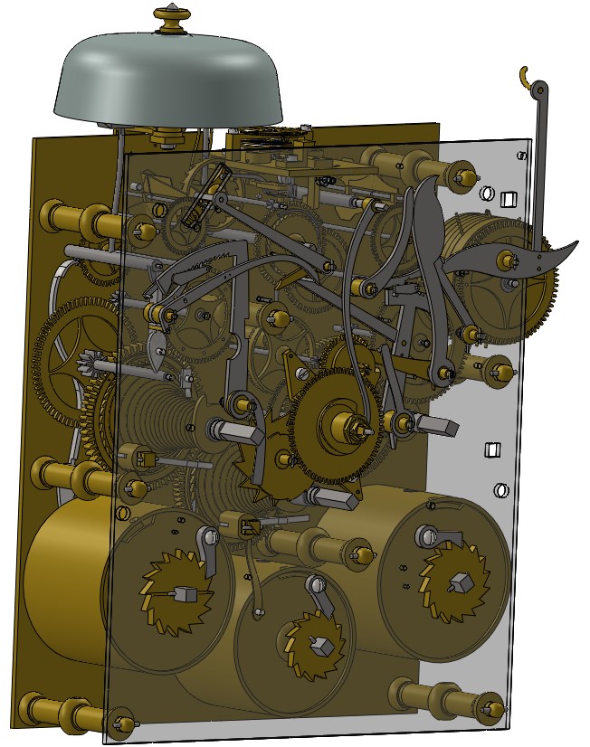 Bracket clock - 3D