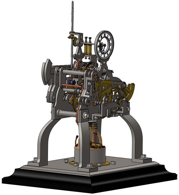 Horloge d'édifice de Charles Poncet - 3D