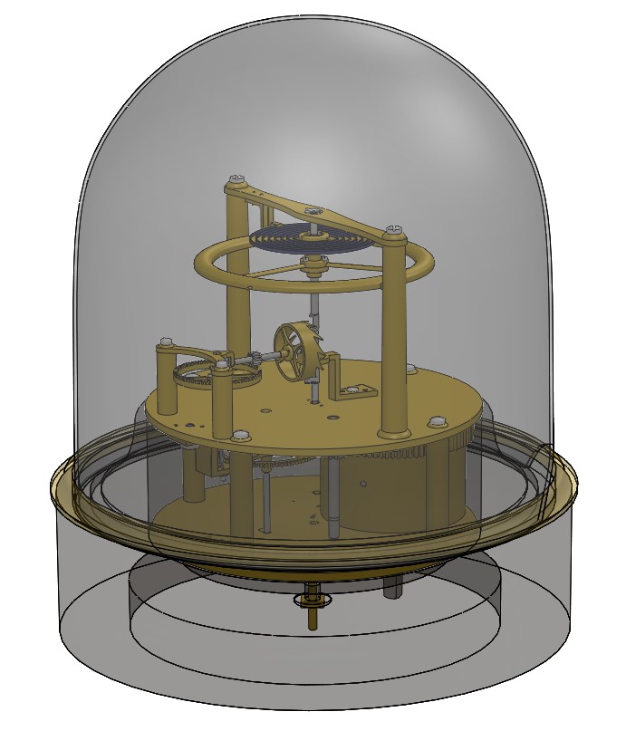 Echappement à verge - 3D