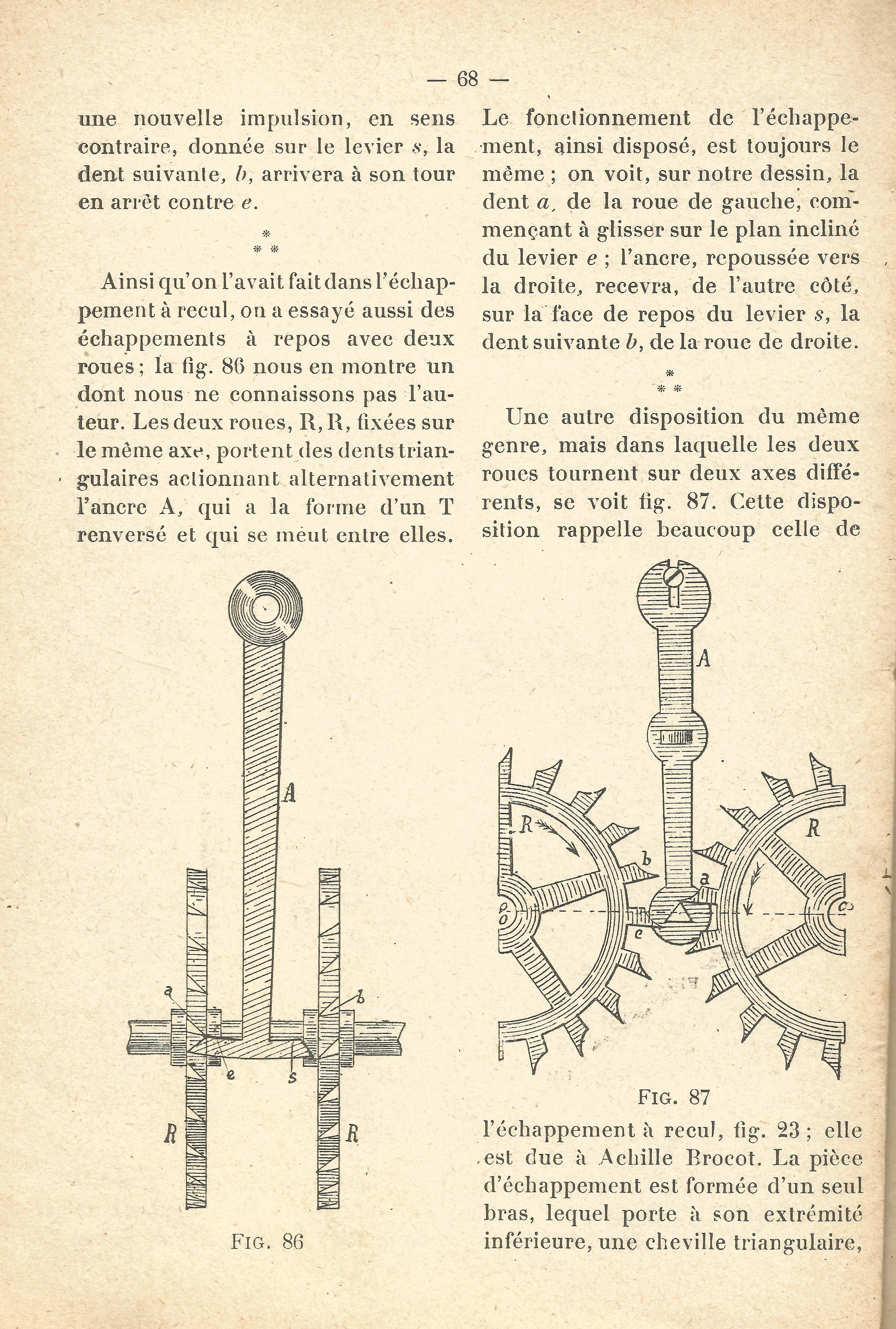 Echappement à deux roues