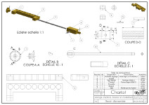 Mise en plan d'un chariot d'horloge d'édifice